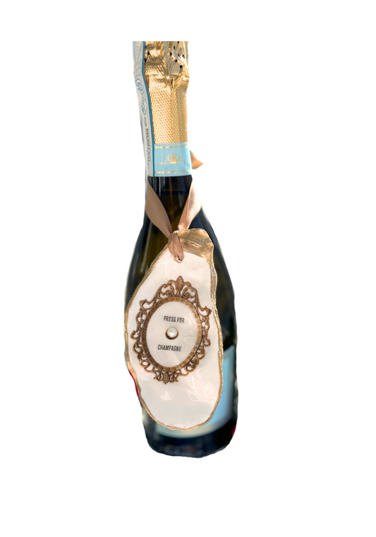 "Press for Champagne" Bottle Topper
