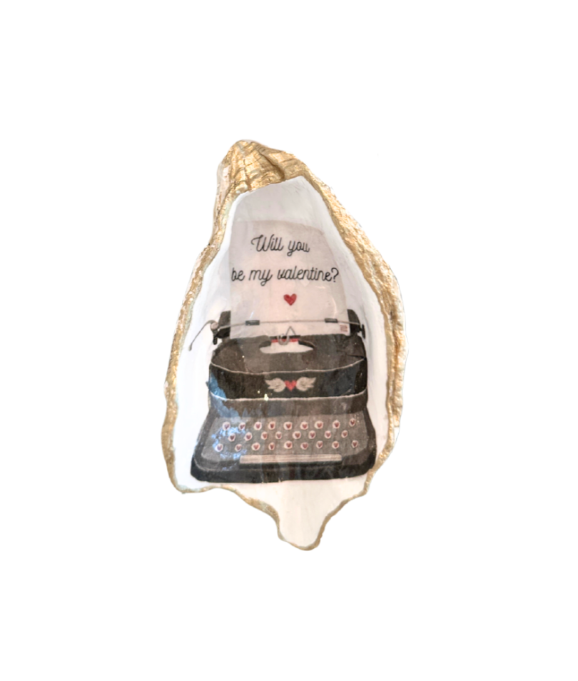 "Valentine"s Typewriter" Jewlery Tray